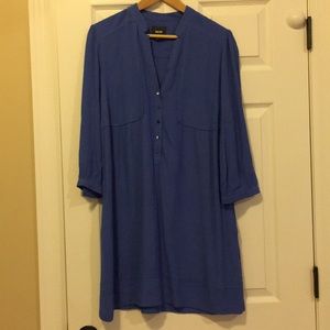 Bright purple dress from Anthropologie! By Maeve.